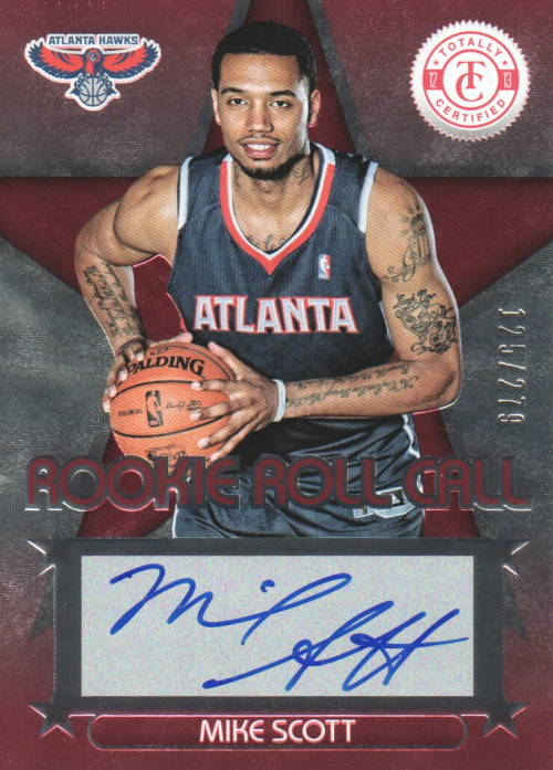 2012-13 Totally Certified Rookie Roll Call Autographs Red #88 Mike Scott/279