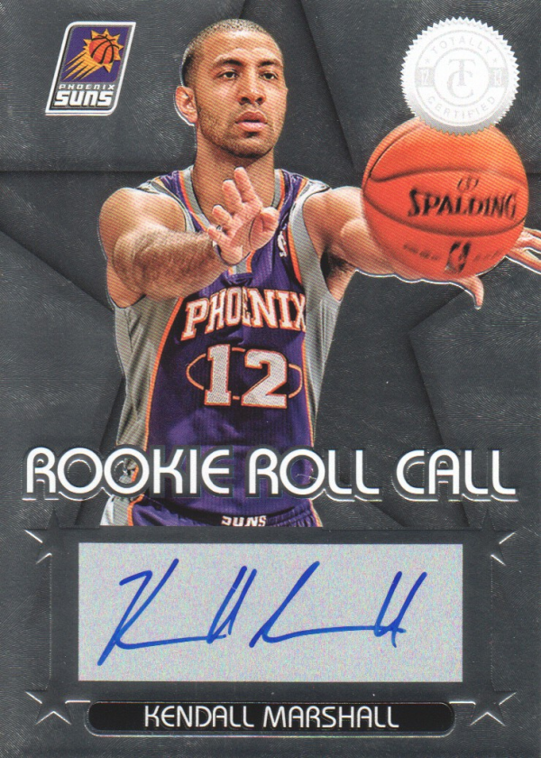 2012-13 Totally Certified Rookie Roll Call Autographs #28 Kendall Marshall