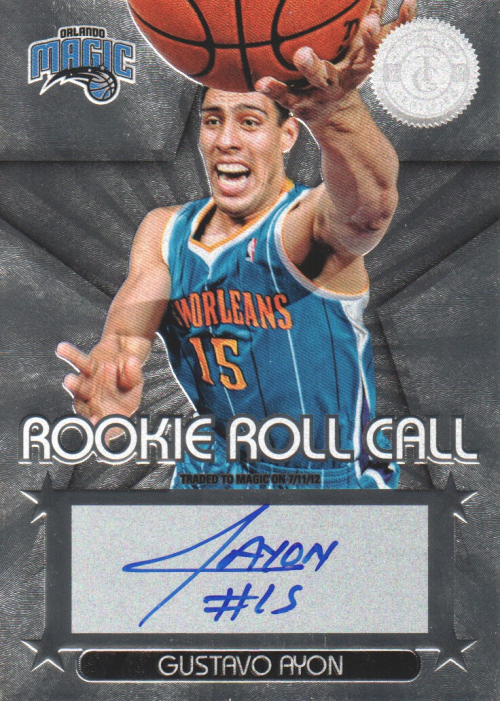 2012-13 Totally Certified Rookie Roll Call Autographs #41 Gustavo Ayon