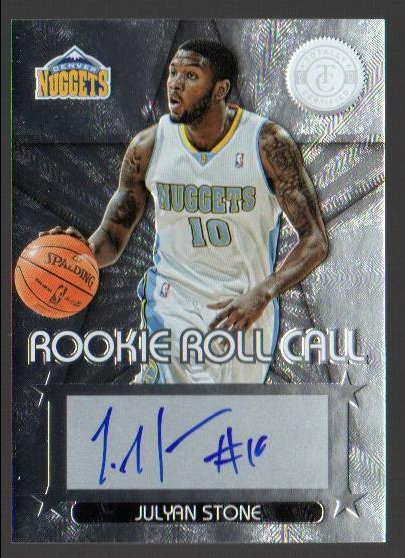 2012-13 Totally Certified Rookie Roll Call Autographs #47 Julyan Stone