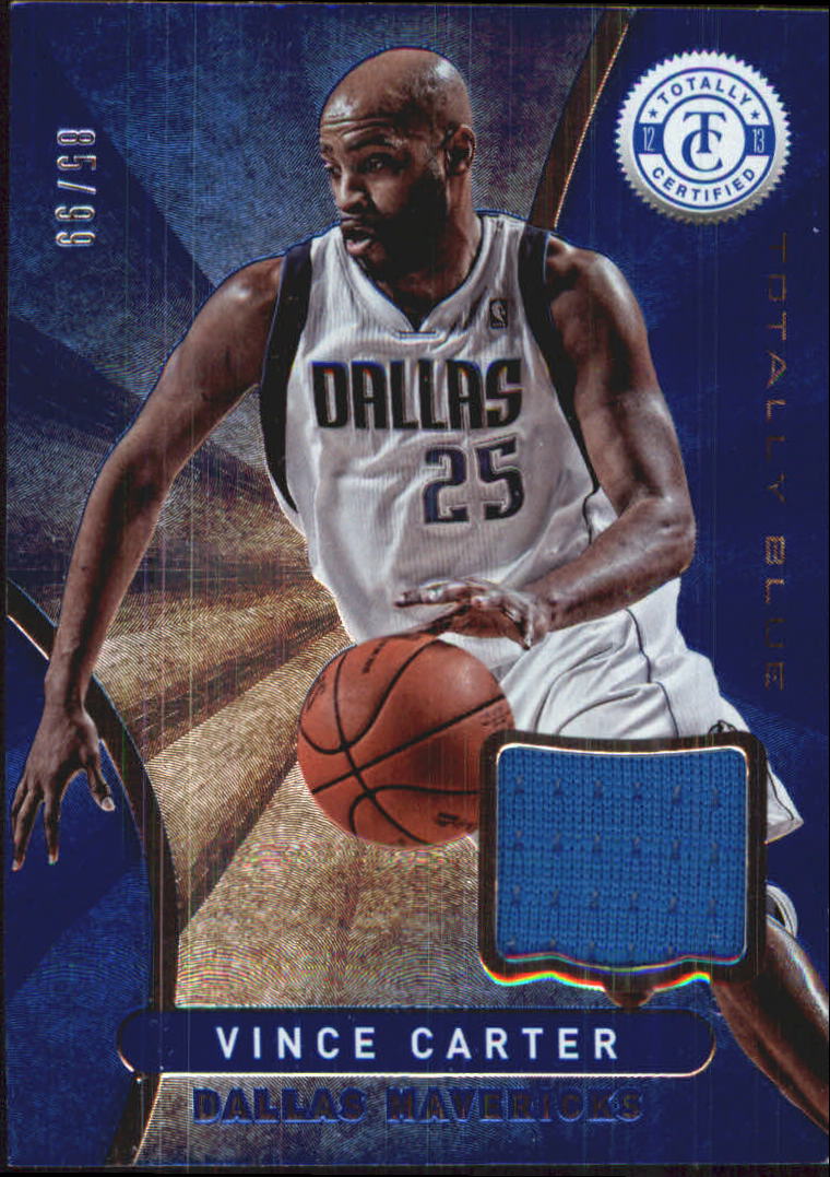 2012-13 Totally Certified Blue Materials #54 Vince Carter/99