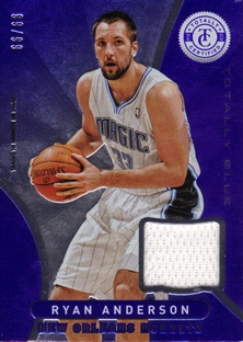 2012-13 Totally Certified Blue Materials #135 Ryan Anderson/99