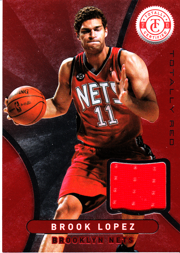 2012-13 Totally Certified Red Materials #4 Brook Lopez