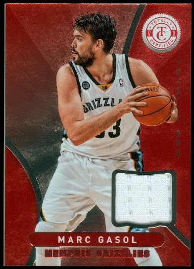 2012-13 Totally Certified Red Materials #98 Marc Gasol