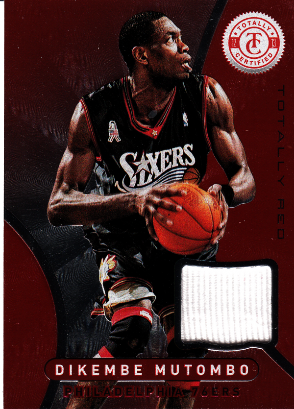 2012-13 Totally Certified Red Materials #109 Dikembe Mutombo