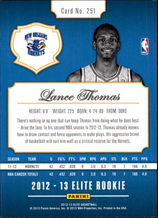 2012-13 Elite Basketball Card Pick (Base) - Picture 397 of 412