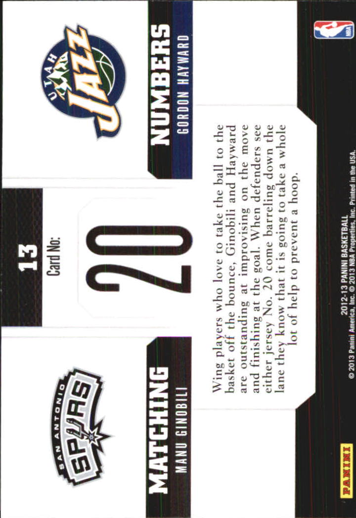 A6778- 2012-13 Panini Basketball Card Einsätze -du Pick- 15 + Gratis US Schiff - Bild 172 von 248