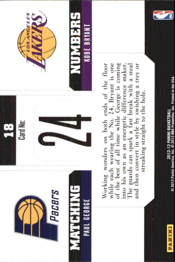 A6778- 2012-13 Panini Basketball Card Einsätze -du Pick- 15 + Gratis US Schiff - Bild 182 von 248