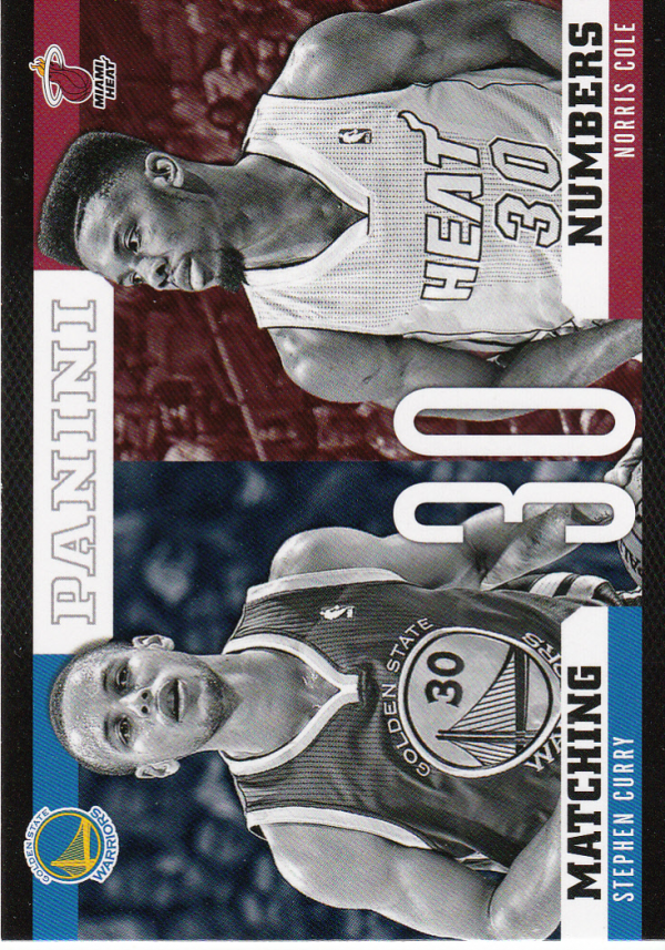 2012-13 Panini Matching Numbers #19 Norris Cole/Stephen Curry