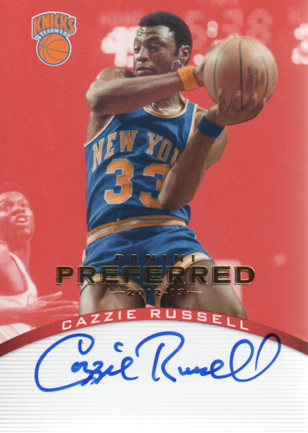 2012-13 Panini Preferred #118 Cazzie Russell PS AU/74