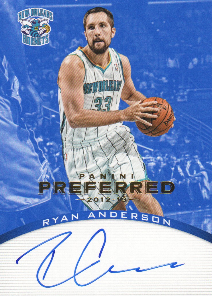 2012-13 Panini Preferred Blue #181 Ryan Anderson PS AU/49