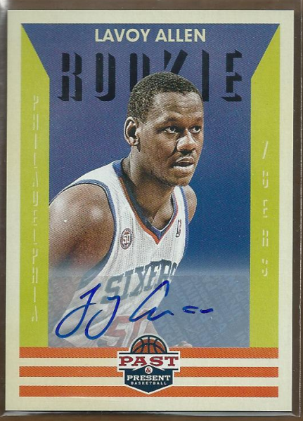 2012-13 Panini Past and Present Signatures #154 Lavoy Allen