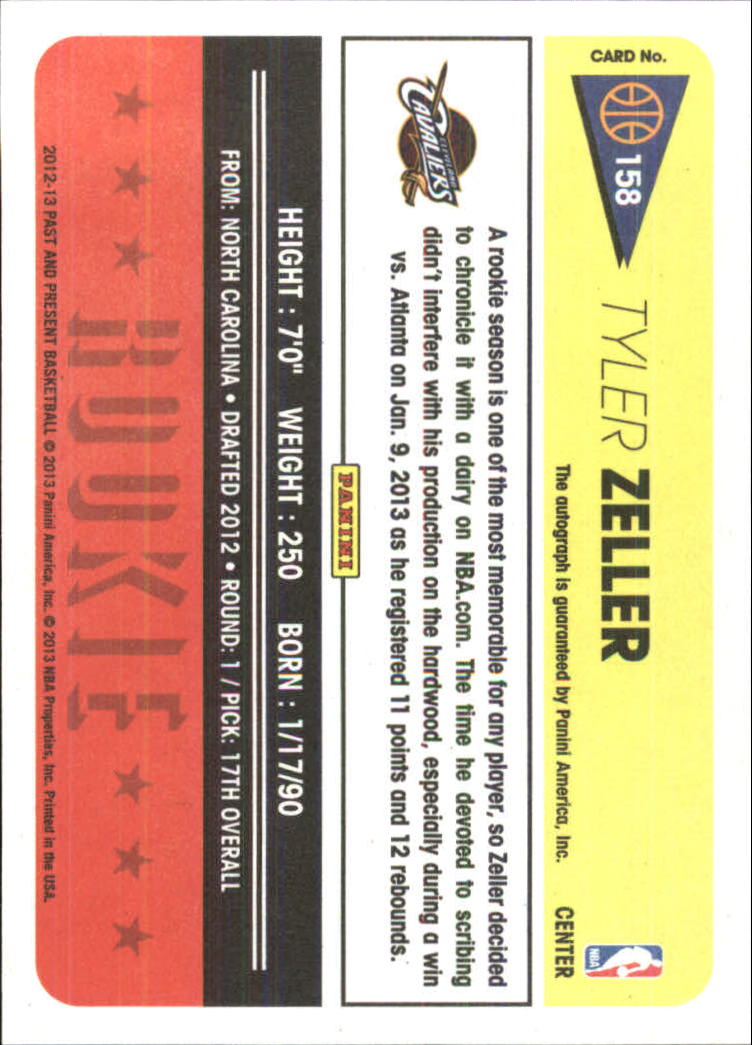 2012-13 Panini Past and Present Signatures #158 Tyler Zeller