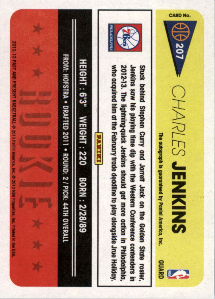 2012-13 Panini Past and Present Signatures #207 Charles Jenkins