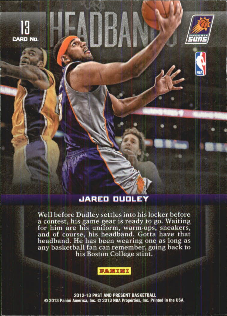 2012-13 Panini Past and Present Headbands #13 Jared Dudley back image