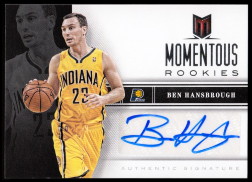 2012-13 Momentum Momentous Rookies Autographs #74 Ben Hansbrough