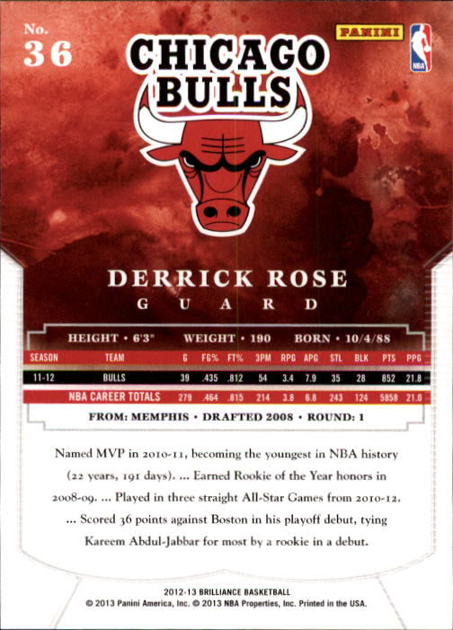 Derrick Rose cards (2009-2023) Bulls Knicks Grizzlies Pistons - You Choose - Picture 34 of 139