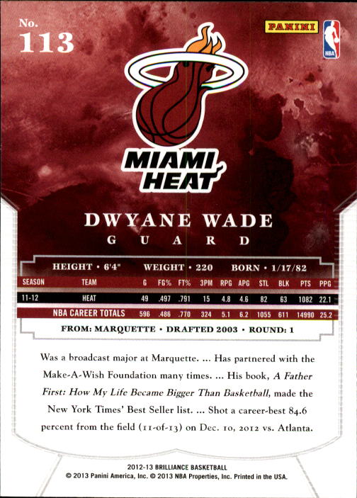 Dwyane Wade cards (2004-2022) Heat Bulls Marquette - You Choose - Picture 145 of 232