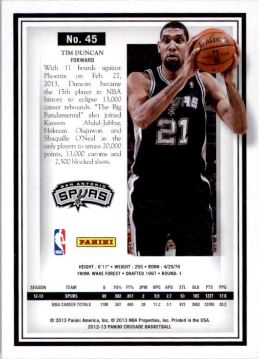 Tim Duncan cards (1998-2016) Spurs - You Choose - Bild 266 von 294