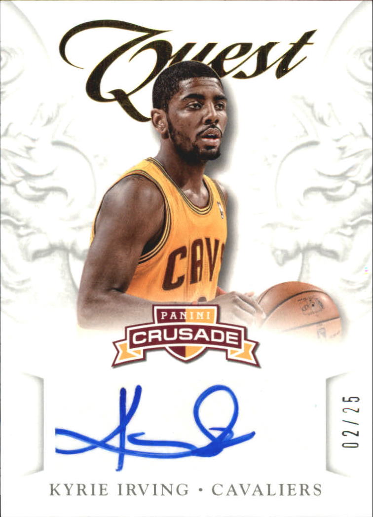 2012-13 Panini Crusade Quest Autographs Gold #4 Kyrie Irving/25