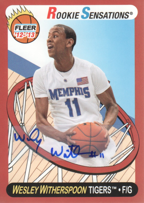 2012-13 Fleer Retro Autographs #73 Wesley Witherspoon RS B