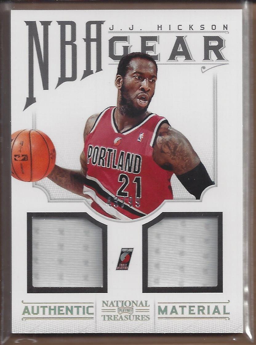 2012-13 Panini National Treasures NBA Gear Dual #1 J.J. Hickson/99