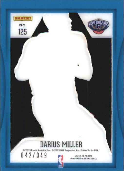 2012-13 Innovation #125 Darius Miller RC back image