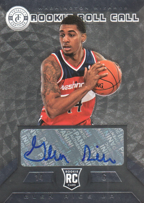 2013-14 Totally Certified Rookie Roll Call Autographs #5 Glen Rice Jr.