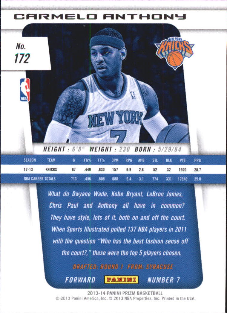 Carmelo Anthony cards (2004-2023) Nuggets Thunder Knicks Blazers - You Choose - Bild 176 von 284