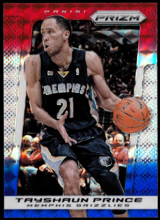 2013-14 Panini Prizm Prizms Red White and Blue Mosaic #169 Tayshaun Prince