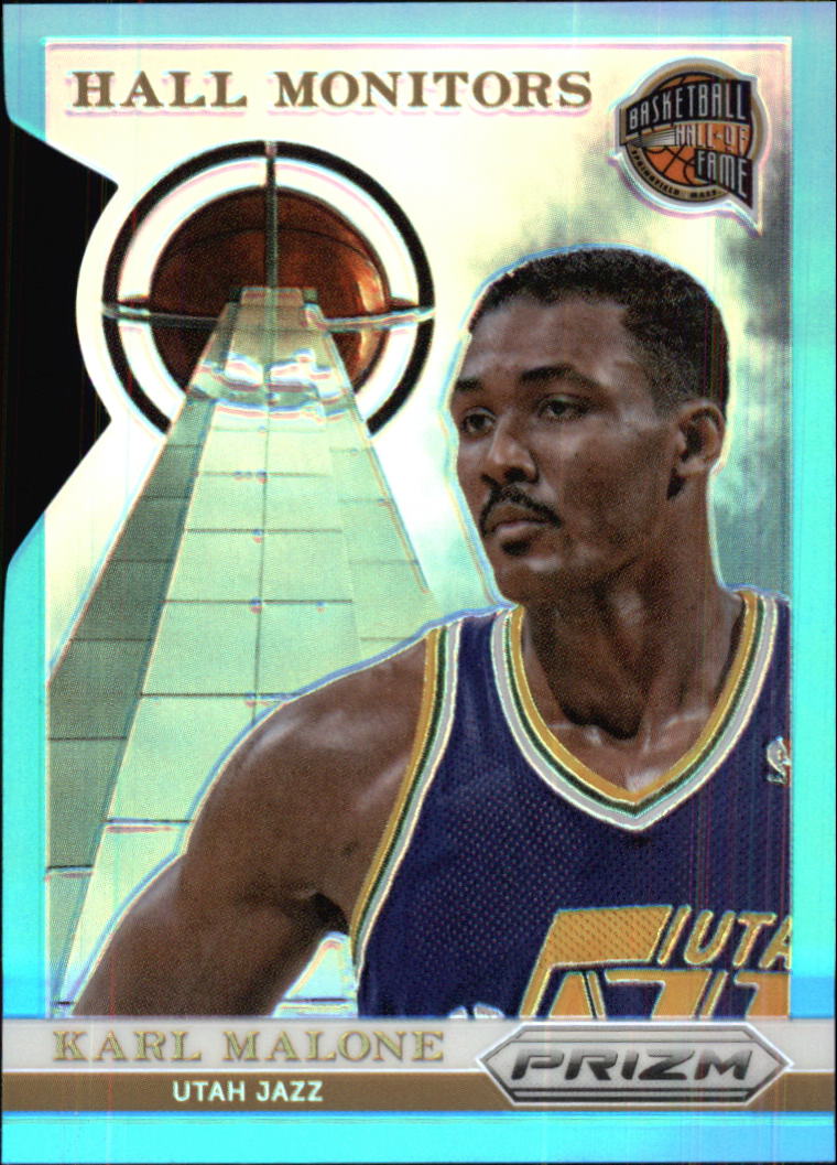 2013-14 Panini Prizm Hall Monitors Prizms Light Blue Die Cut #4 Karl Malone