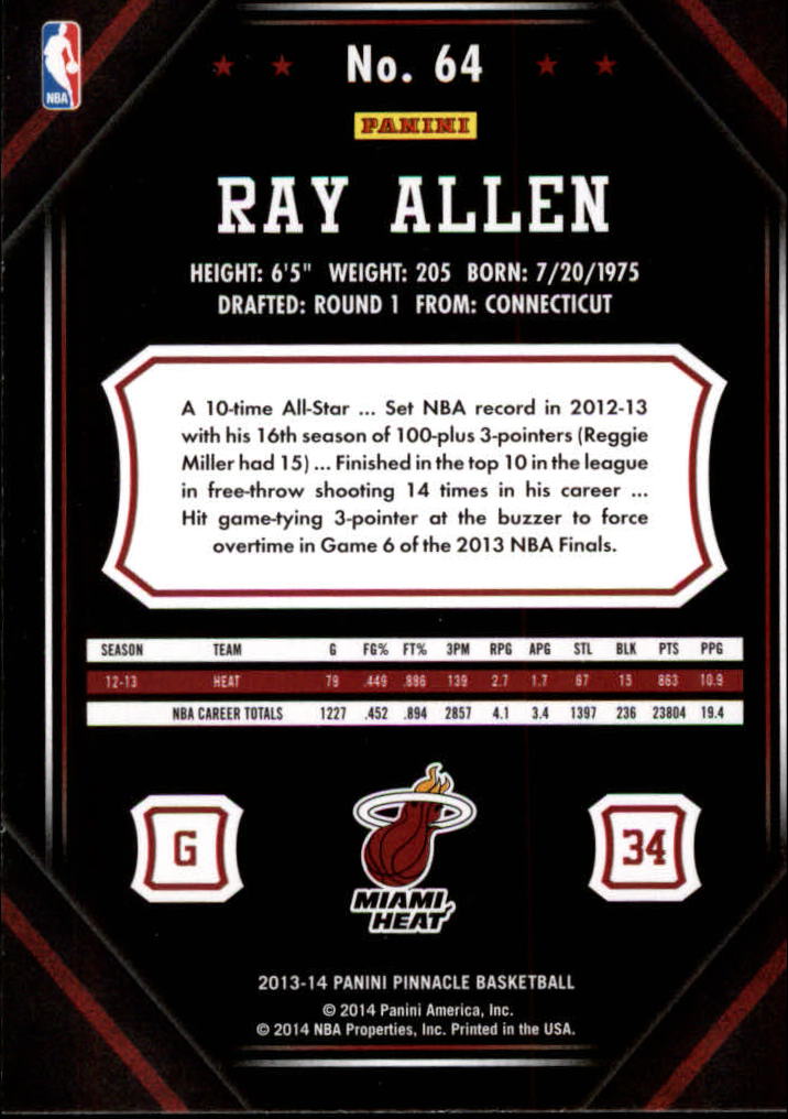 Ray Allen cards (1997-2021) Bucks Celtics Sonics Heat - Picture 345 of 349