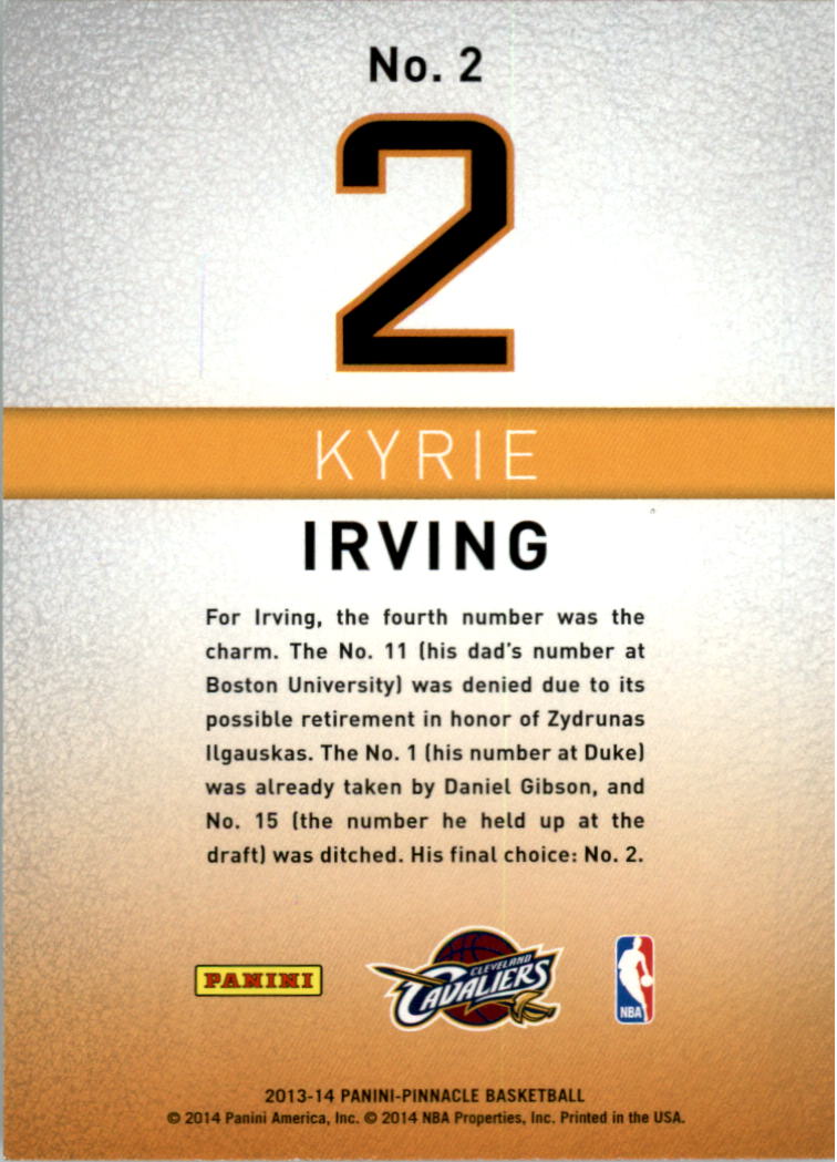 2013-14 Pinnacle Behind the Numbers #2 Kyrie Irving back image