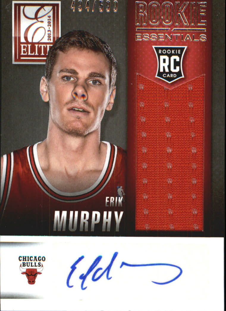 2013-14 Elite Rookie Essentials Autograph Jerseys #22 Erik Murphy/599