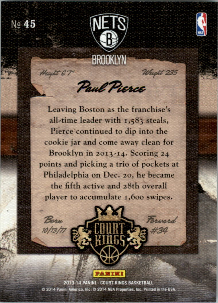 Paul Pierce cards (1999-2021) Celtics Nets - You Choose - Bild 319 von 360