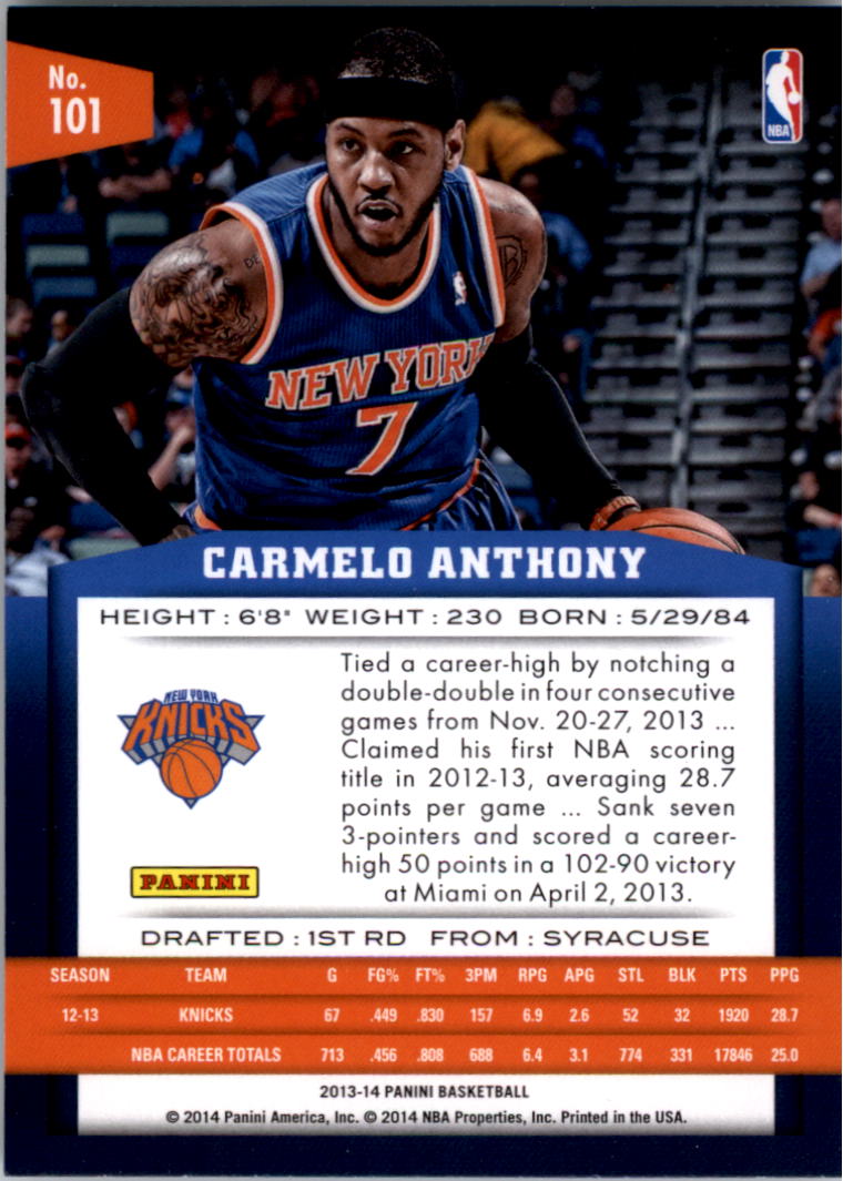 Carmelo Anthony cards (2004-2023) Nuggets Thunder Knicks Blazers - You Choose - Bild 173 von 284