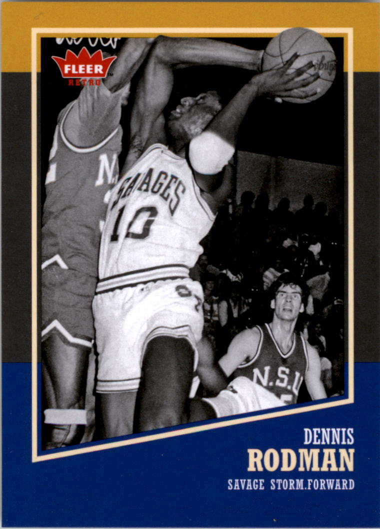 2013 Fleer Retro Precious Metal Gems PMG Red Dennis Rodman /150