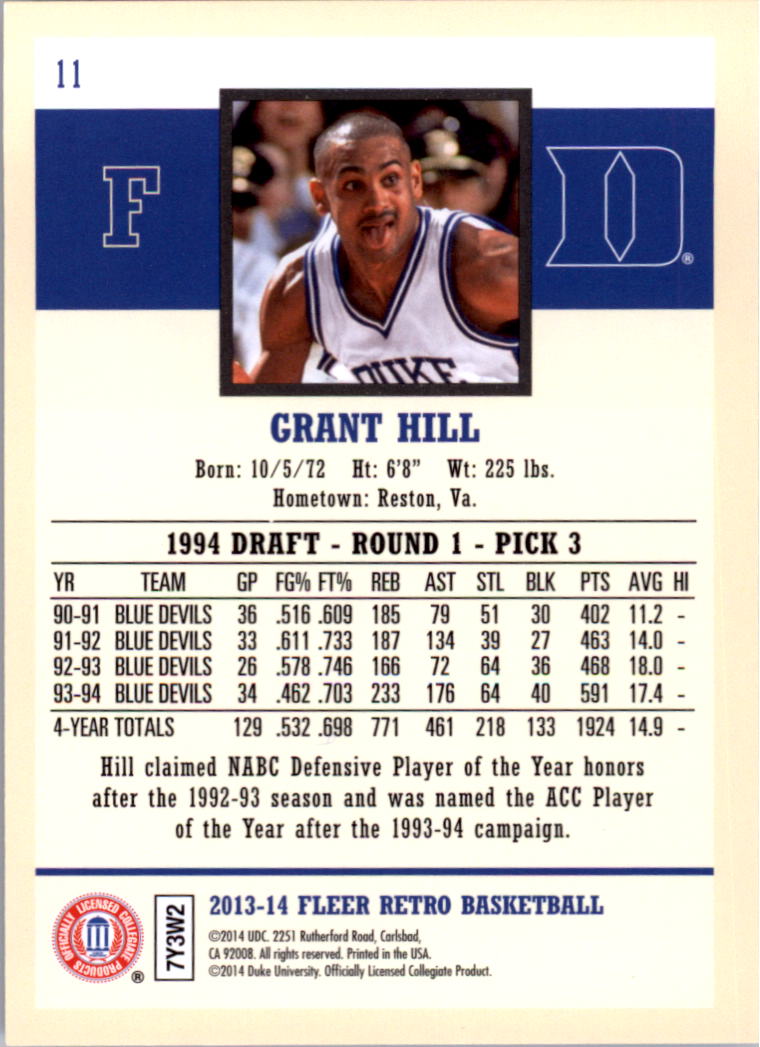 Grant Hill cards (1995-2021) Pistons Magic Clippers Duke - You Choose - Picture 262 of 272