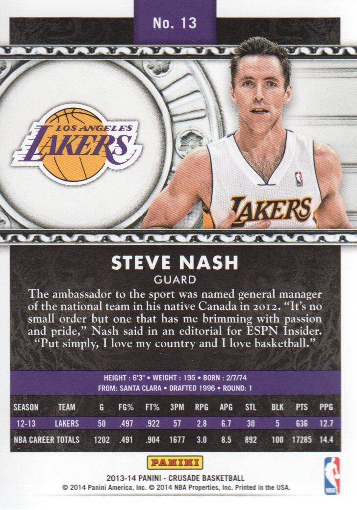 Steve Nash cards (1997-2021) Suns Mavericks Lakers - Picture 285 of 305
