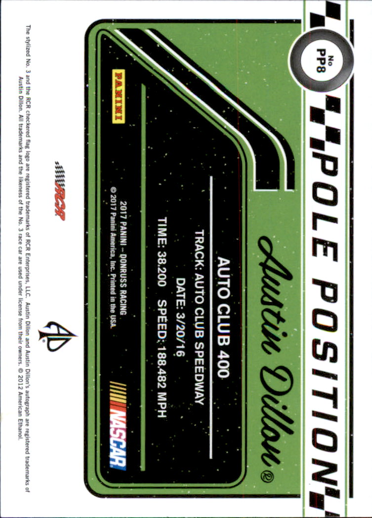 A2404 - 2017 Donruss Racing verschiedene Steckkarten 1 -Sie wählen aus - 15+ KOSTENLOSER US-VERSAND - Bild 101 von 151
