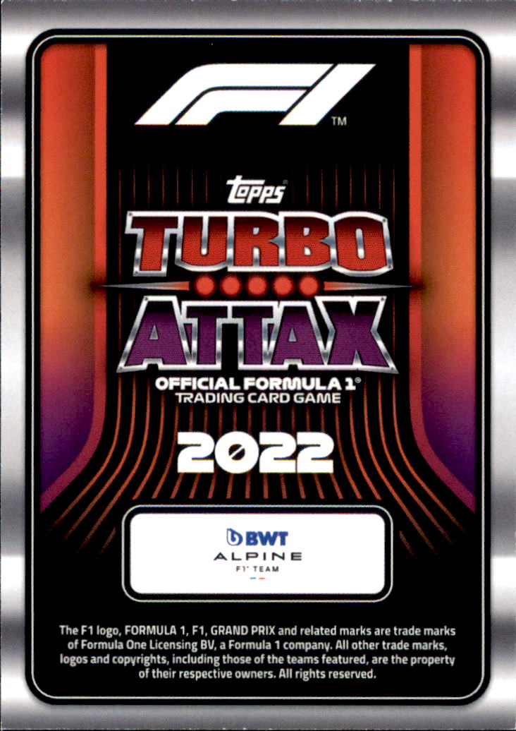 B3524- 2022 Topps Formula 1 Turbo Attax 251-Inserts -You Pick- 15+ FREE US SHIP