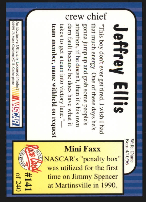 Sports Card Back