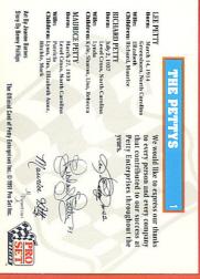 1991 Pro Set Petty Family #1 Maurice Petty Art/R.Petty ART/Lee Petty ART back image