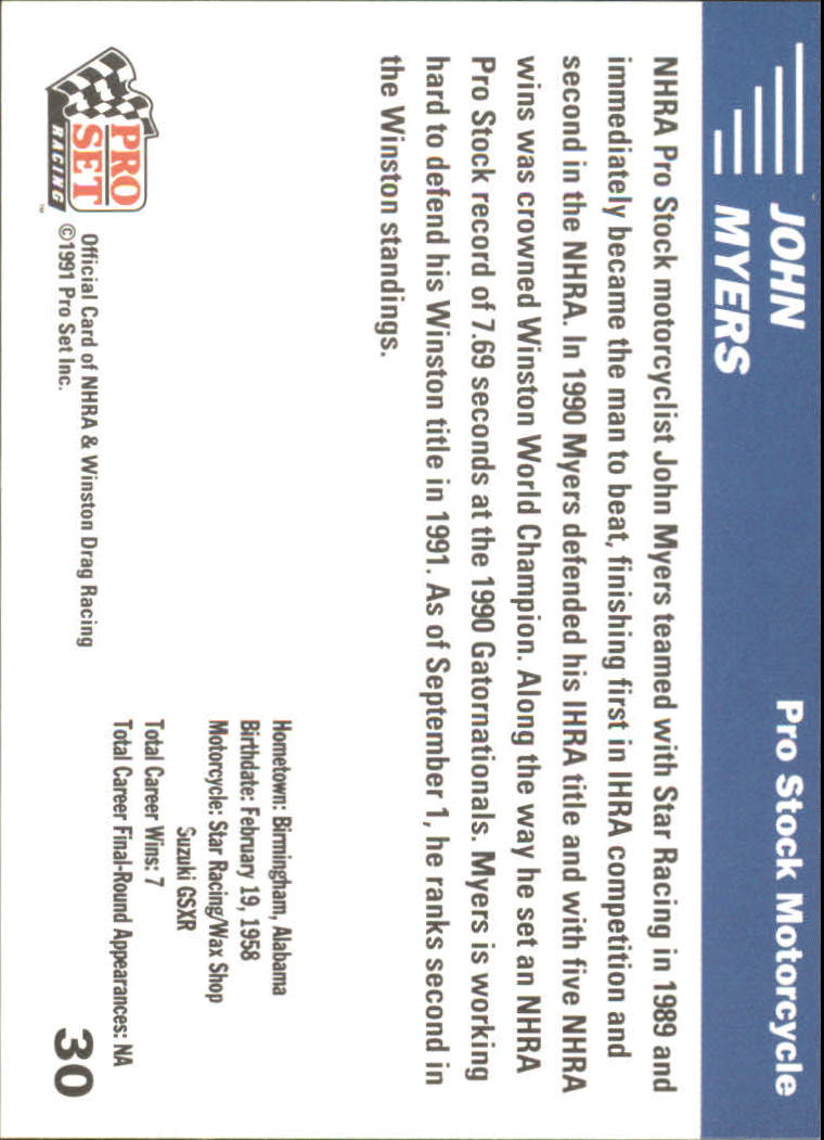Sports Card Back