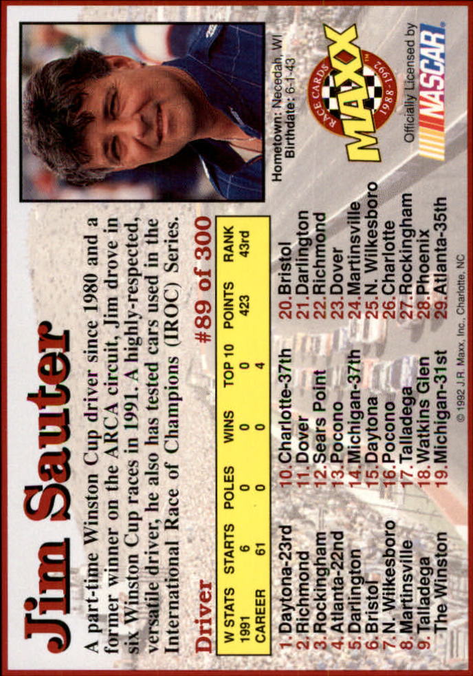 Sports Card Back