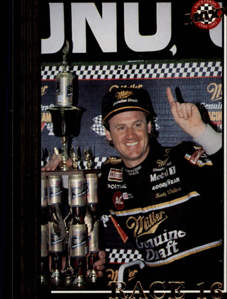 1992 Maxx Black #280 Rusty Wallace/Year in Review