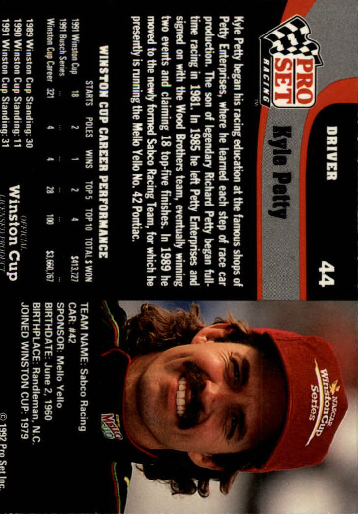1992 Pro Set Racing Card Pick (Base) - Bild 67 von 371