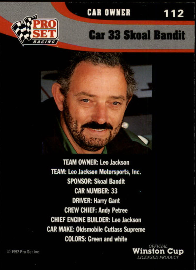 1992 Pro Set Racing Card Pick (Base) - Bild 167 von 371