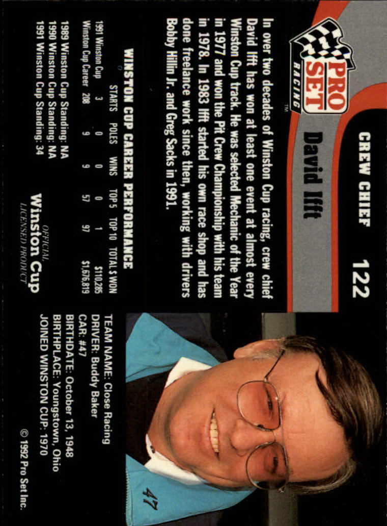 1992 Pro Set Racing Card Pick (Base) - Bild 173 von 371