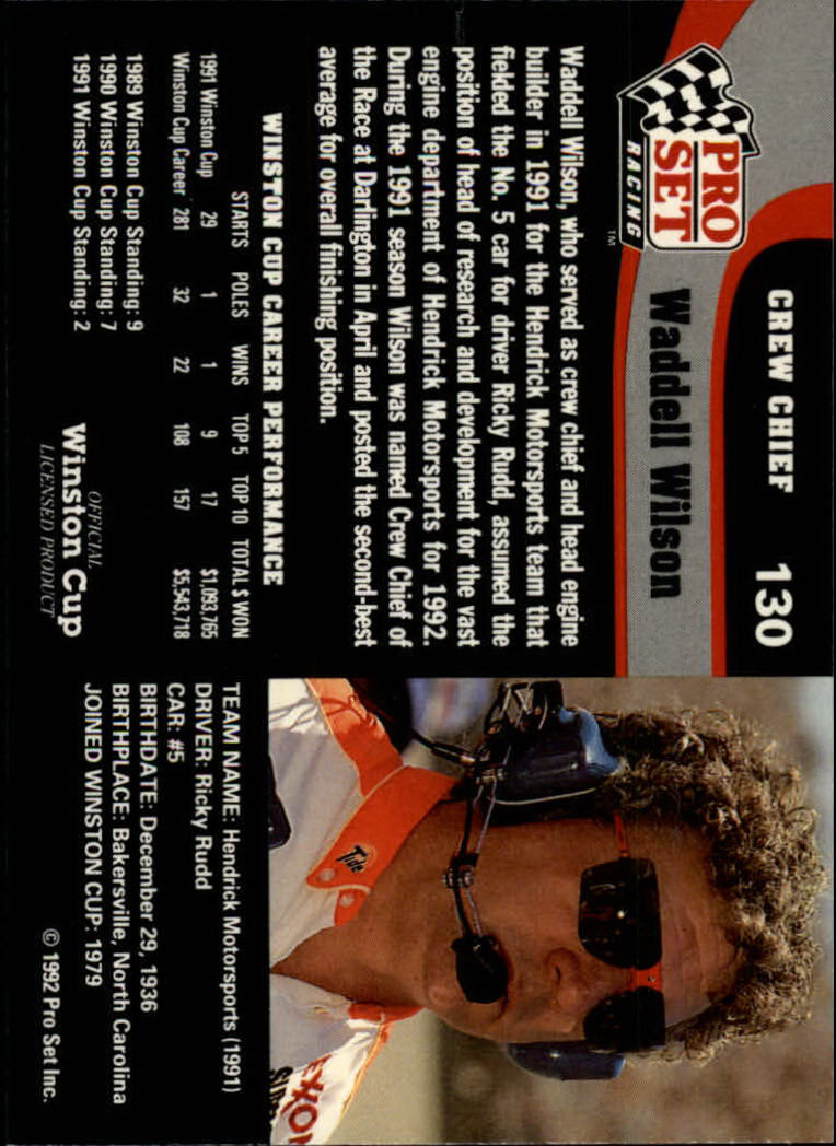 1992 Pro Set Racing Card Pick (Base) - Bild 189 von 371
